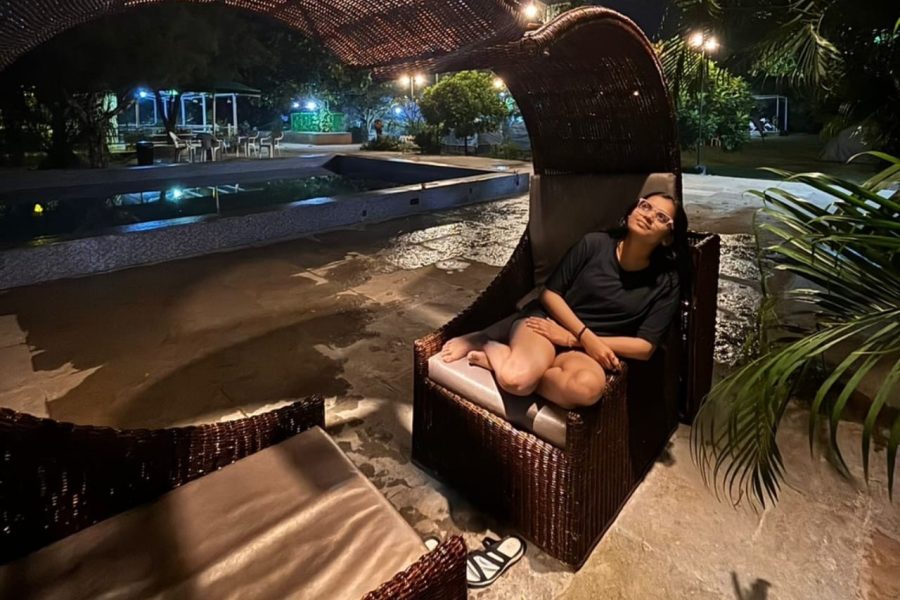 Pool Side Night Camping