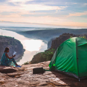 Night camping in gandikota
